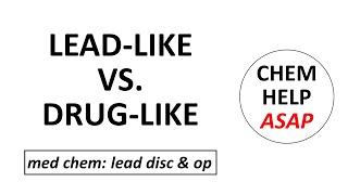 contrasting leadlike amp druglike compounds [upl. by Shay]