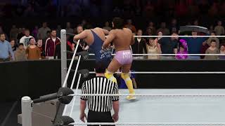 WWE 2K16 honkytonk man vs Randy macho man savage 251988 Intercontinental championship [upl. by Poler]