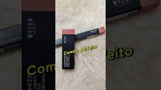 Combo perfeito da WYCONcosmetics combo lipliner glossylips shorts [upl. by Nollad]