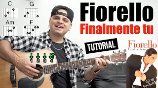 TUTORIAL CHITARRA  Fiorello  Finalmente tu Sanremo 1995  Accordi Testo Ritmo [upl. by Saduj]