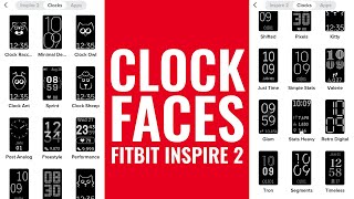 21 Clock Faces for Fitbit Inspire 2 [upl. by Aggri]