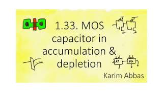 133 MOS capacitor in accumulation amp depletion [upl. by Ardnaxila]