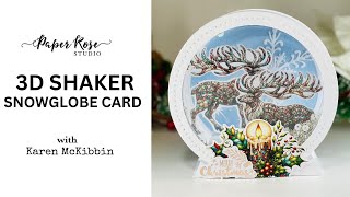 Paper Rose Studio  3D SHAKER SNOWGLOBE AND MORE [upl. by Critta]