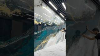 Venetian plaster stucco Венецианская штукатурка Оцените работу ✅ walldeco art painting shorts [upl. by Thibaut280]