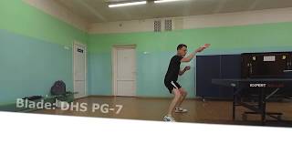 Regular 3 points forehand training with PG7 and Nittaku FastArc G1 [upl. by Yonah]