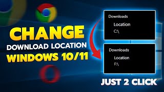 How to Change Download Location in Windows 10 । Change Default Download Location [upl. by Jaenicke]