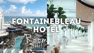 ROOM TOUR Fontainebleau Hotel Miami Beach  One Bedroom Ocean View  Tresor Tower [upl. by Eliam]