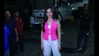 Jannat Zubair Rahmani looks beautiful in Pink spotted at Filmistan Studio [upl. by Einna315]