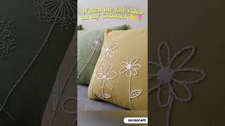 Trendy Hand Embroidery Pillow Cover Ideas  Pillow Case Desgine  Embordary Cushion Cover Ideas [upl. by Gipson]