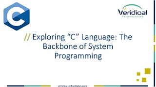 Exploring C Language The Backbone of System Programming Part 1  C Language  Programming coding [upl. by Idelson]