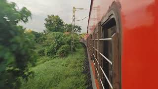 Netravati express cruising through mangalore outer towards kerala [upl. by Yelkao]