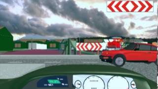 T junction chevron  FREE K53 LEARNERS LICENSE WEBSITE WITH GRAPHICS ANIMATION AND SOUND [upl. by Sydelle397]