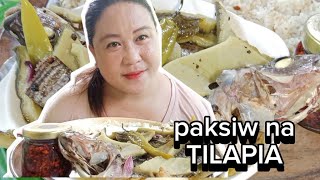 paksiw na tilapia mukbang MUKBANG PHILIPPINES [upl. by Yllac]