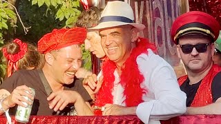 Alain Berset celebrates at Street Parade 2023 MegaParty in Zurich 🇨🇭 Switzerland l 4K SlowMotion [upl. by Nortyad]