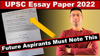 UPSC Essay Paper 2022 Future Aspirants Must Note This  Gaurav Kaushal [upl. by Anesusa]