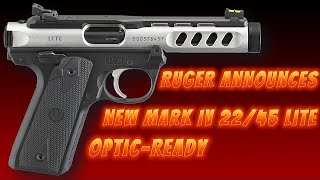 RUGER NEW MARK IV 22 45 LITE OPTIC READY [upl. by Assirual]