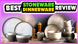 Top 5 Best Stoneware Dinnerware Review [upl. by Ahswat]