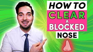 Stuffy Nose  How To Get Rid Of A Stuffy Nose Clear Blocked Nasal Congestion [upl. by Anida473]