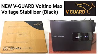 V Guard Voltino Max Voltage Stabilizer Matte Black Unboxing [upl. by Rahman]