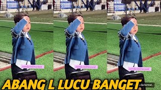 ABANG L LUCU BANGET KETIKA NYANYI DI LAPANGAN BOLA  LESLAR [upl. by Dray]