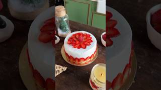 My seasonal special fresh strawberry cake Do you want the recipe [upl. by Dmitri]