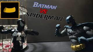 Batman vs Black suit Spider man  stop motion animation [upl. by Eedissac435]