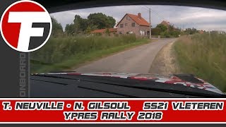 Onboard  T Neuville  N Gilsoul  SS21 Vleteren  Ypres Rally 2018 [upl. by Klute]