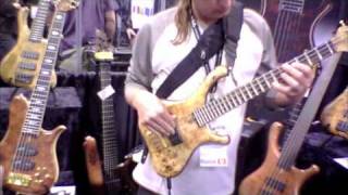 Doug Johns  Marleaux BassGuitars NAMM booth 2011 [upl. by Nayd]