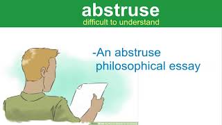 ABSTRUSEEnglish Vocabulary [upl. by Akcirred]