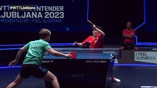 Truls Moregard vs Wang Chuqin  WTT Star Contender 2023 Highlights [upl. by Annohsak]