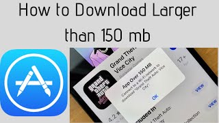 HOW TO DOWNLOAD APPS LARGER THAN 150 MB OVER CELLULAR DATA ON IPHONE [upl. by Luhem]