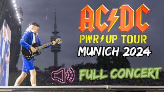 ACDC  FULL CONCERT  München 09062024 quotPOWER UPquotTour  AUDIO REMASTERED HIGH QUALITY [upl. by Ahsocin]