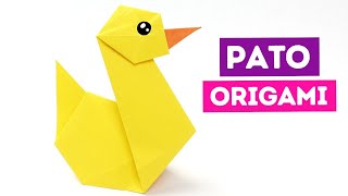 🦆 Cómo hacer un pato de origami ¡Fácil y paso a paso [upl. by Neerahs]