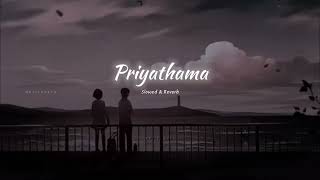 PRIYATHAMASONG😉IN SLOWED REVERB🎵USE HEADPHONES FOR BEST EXPERIENCE🎤PLZ LISTEN👂026 BEST EXPERIENCE [upl. by Eileen]