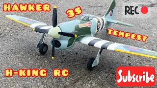 HAWKER TEMPEST rcplane warbird ‼️ one more flight☝️ hobbyking aviationlovers [upl. by Corell]