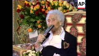 FRANCE WOMAN BELIEVED TO BE WORLDS OLDEST PERSON DIES AGE 122 [upl. by Annaliese5]