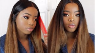 HOW TO MAKE YOUR WIG LOOK PERFECT MYFIRSTWIG OMBRÉ WIG [upl. by Nyraa]