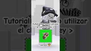 Tutorial de como utilizar el CHROMA KEYPara Victoriaforero Y para los demas 🫂 tutorial roblo [upl. by Llewon]