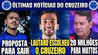 👀💣 VAI FECHAR  LAUTARO DIAZ ESCOLHEU O CRUZEIRO  RAFAEL PAPAGAIO SAINDO E VERBA DO PEDRO BH [upl. by Ylil292]