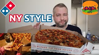 Dominos New York Style Pizza Review [upl. by Halfon]