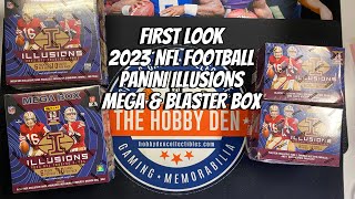 First Look  2023 Panini Illusions NFL Football Mega amp Blaster Box Unboxing amp Review [upl. by Egap431]