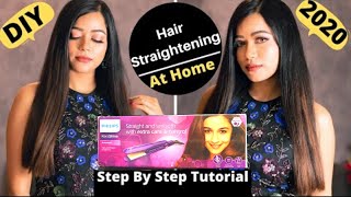 How to do hair straightening using Philips hair straightener Hp8318  Step by Step Tutorial [upl. by Shaer]