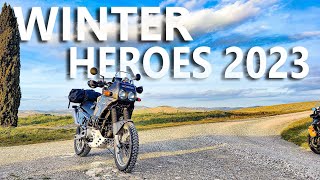 🤪 QUELLA PAZZA WINTER HEROES 2023 EROICA IN MOTO  DELIRIUM ADVENTURE  CAGIVA ELEFANT 900 IE GT [upl. by Koch]