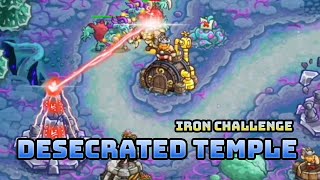 Kingdom Rush 5 Alliance  Desecrated Temple  Iron Challenge  Veteran  WalkthroughiOSiPhone [upl. by Adyeren]