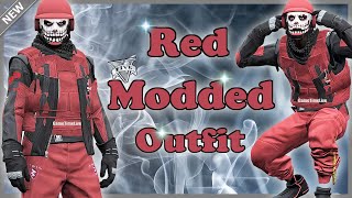 GTA 5 NEW Red Adversary Male Outfit Tutorial PATCH 152 2 Console Method LOGOS COLORED ARMOR [upl. by Mathia50]