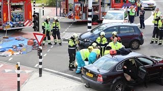 Politieauto betrokken bij ernstig ongeval in Schijndel [upl. by Ittak84]