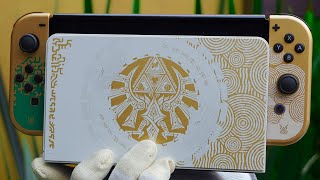 Así es la Nintendo Switch OLED EDICIÓN ESPECIAL The Legend of Zelda Tears of the Kingdom Unboxing [upl. by Anyehs]