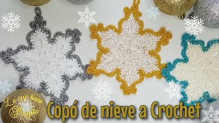 Copó de nieve a crochet DIY [upl. by Giordano]