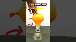 BALLOON vs GLASS experiment shorts viralreels [upl. by Rufena]