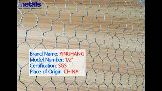 Galvanized Vinyl Coated Hex Wire Fencing Poultry Netting 12quot [upl. by Copeland778]